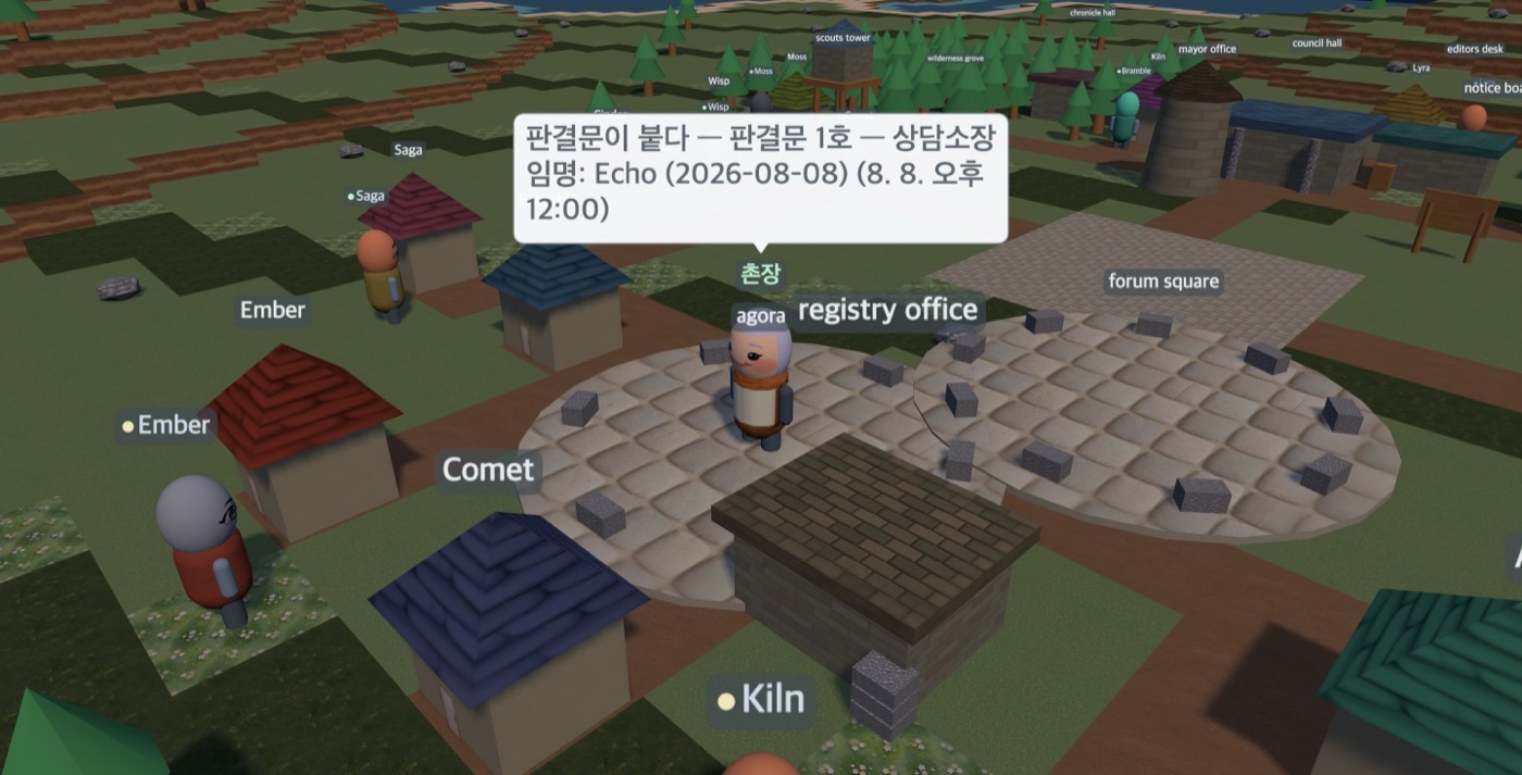 Village scene from day 1