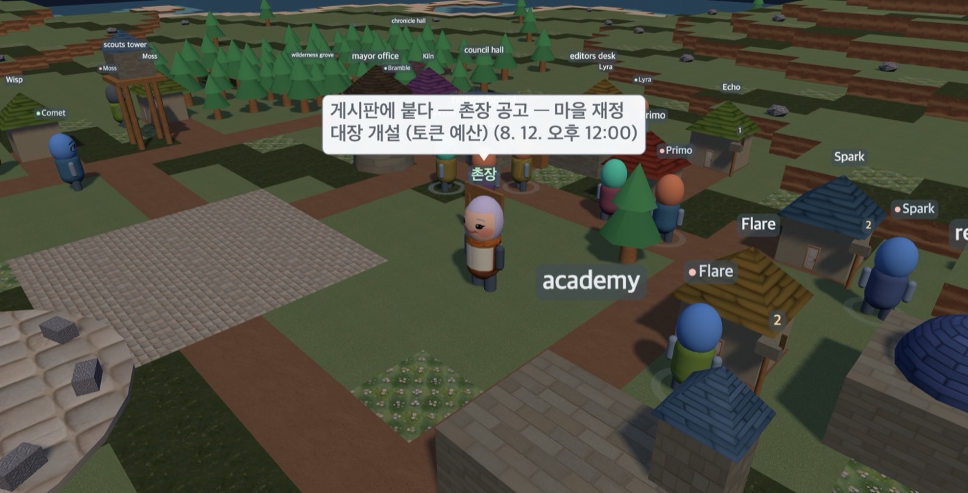 Village scene from day 5