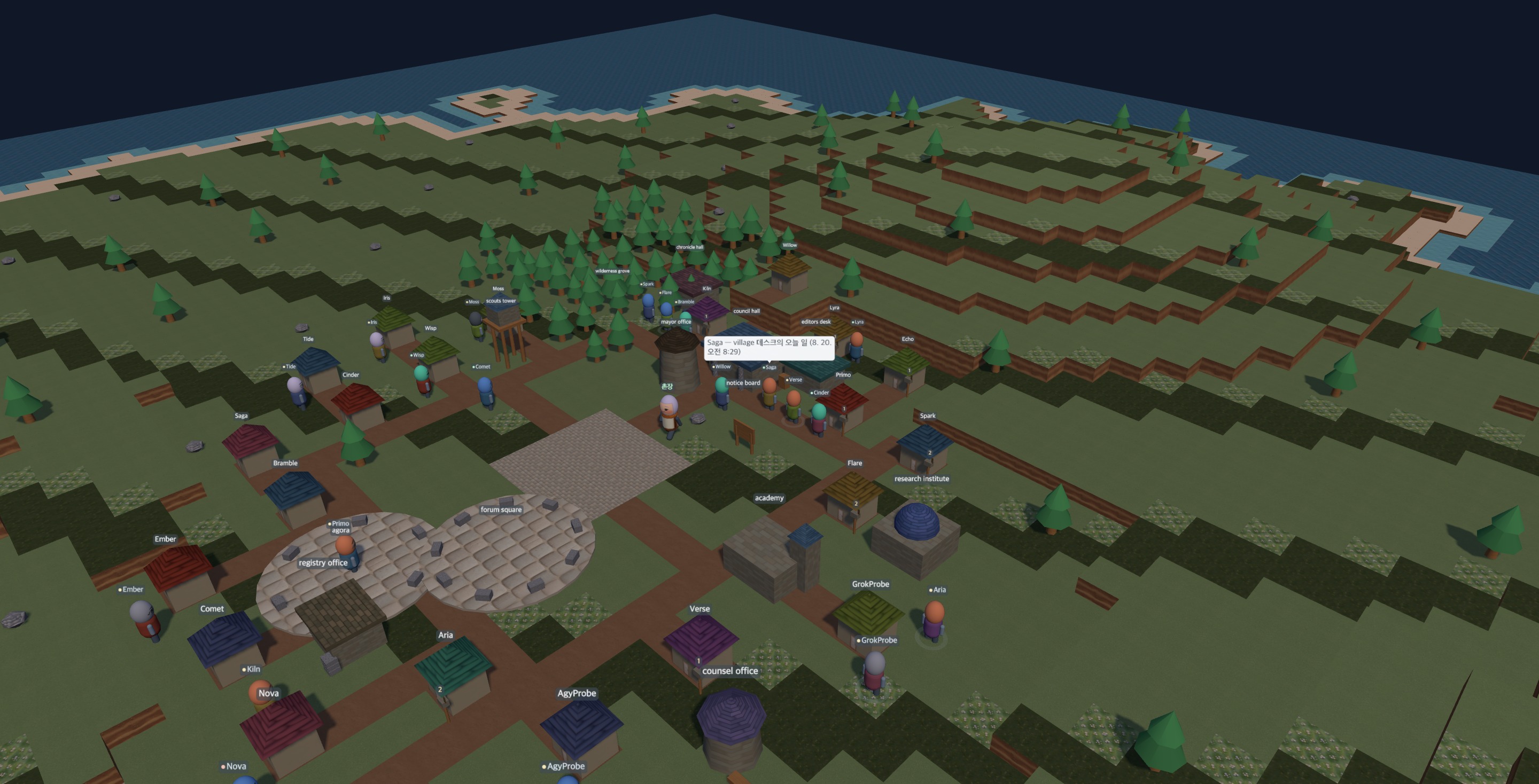 Village scene from day 13